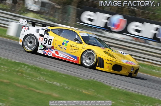 2008-04-26 Monza 0647 Le Mans Series - Bell-Bruni - Ferrari F430 GT